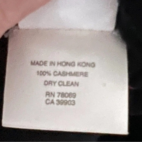 Callaway Men’s Golf Black 100% Cashmere Sweater - Picture 4 of 7